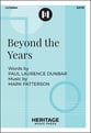 Beyond the Years SATB choral sheet music cover